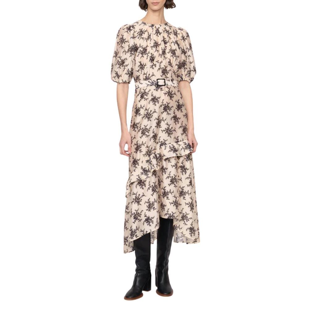 NEW SEA joan short sleeve dress in cream